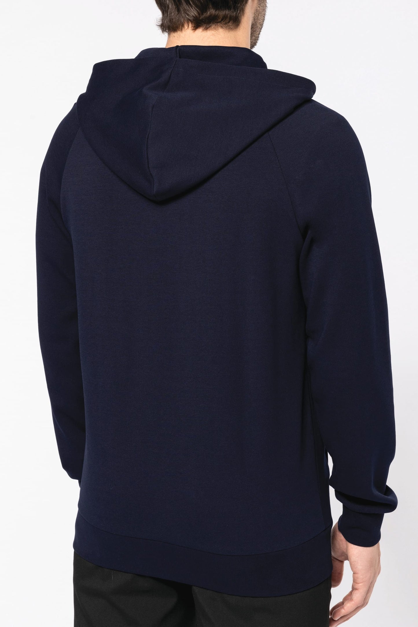 Chaqueta con cremallera y capucha hombre