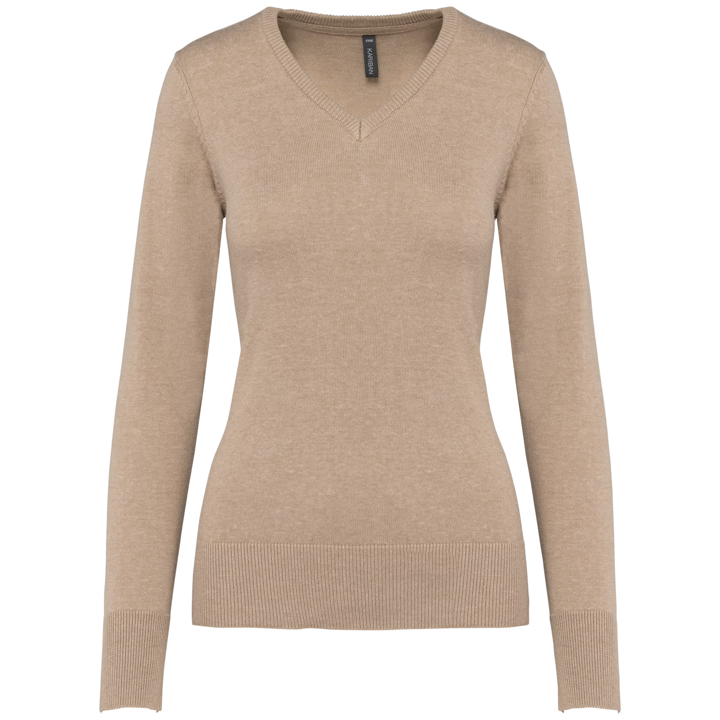 Jersey cuello de pico mujer