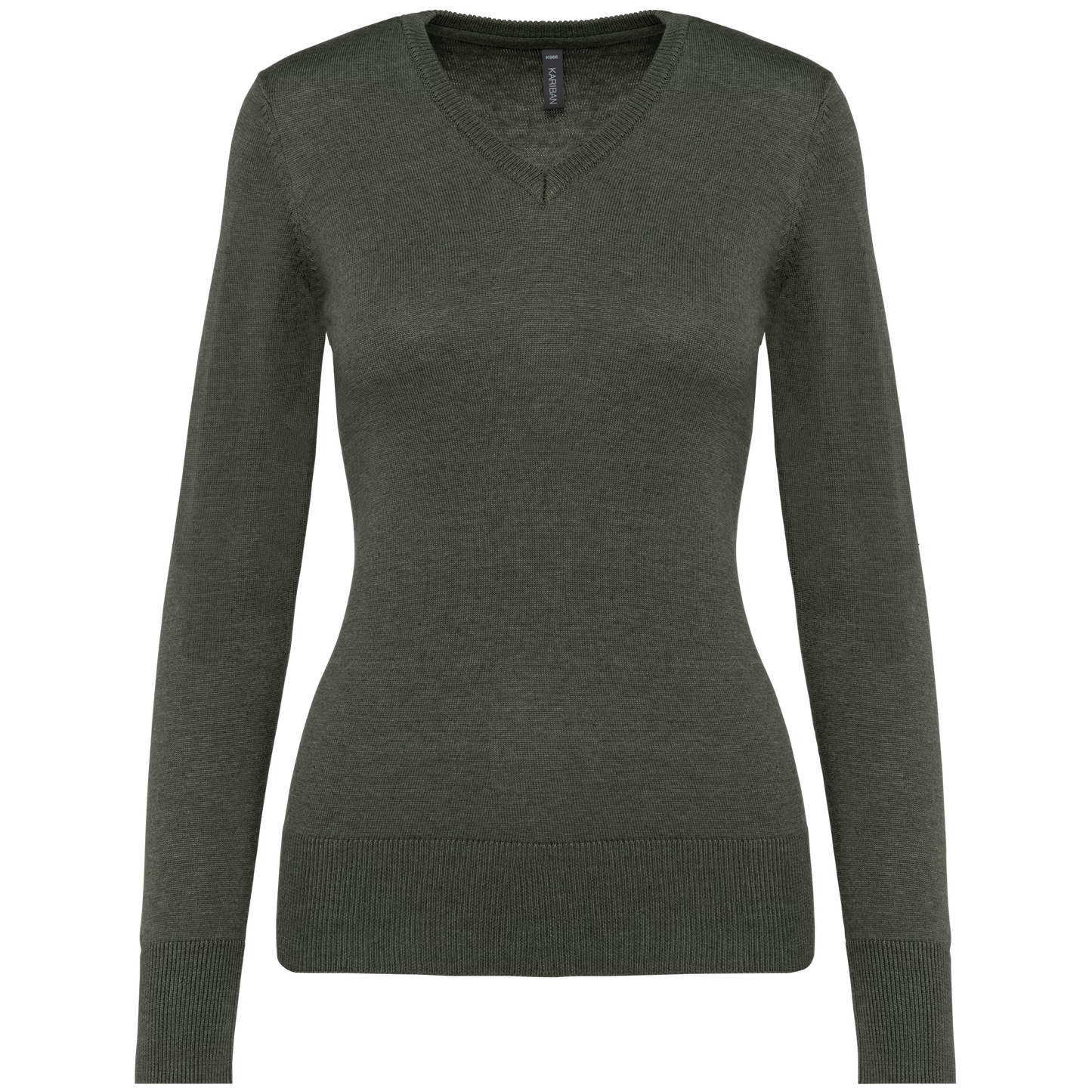Jersey cuello de pico mujer