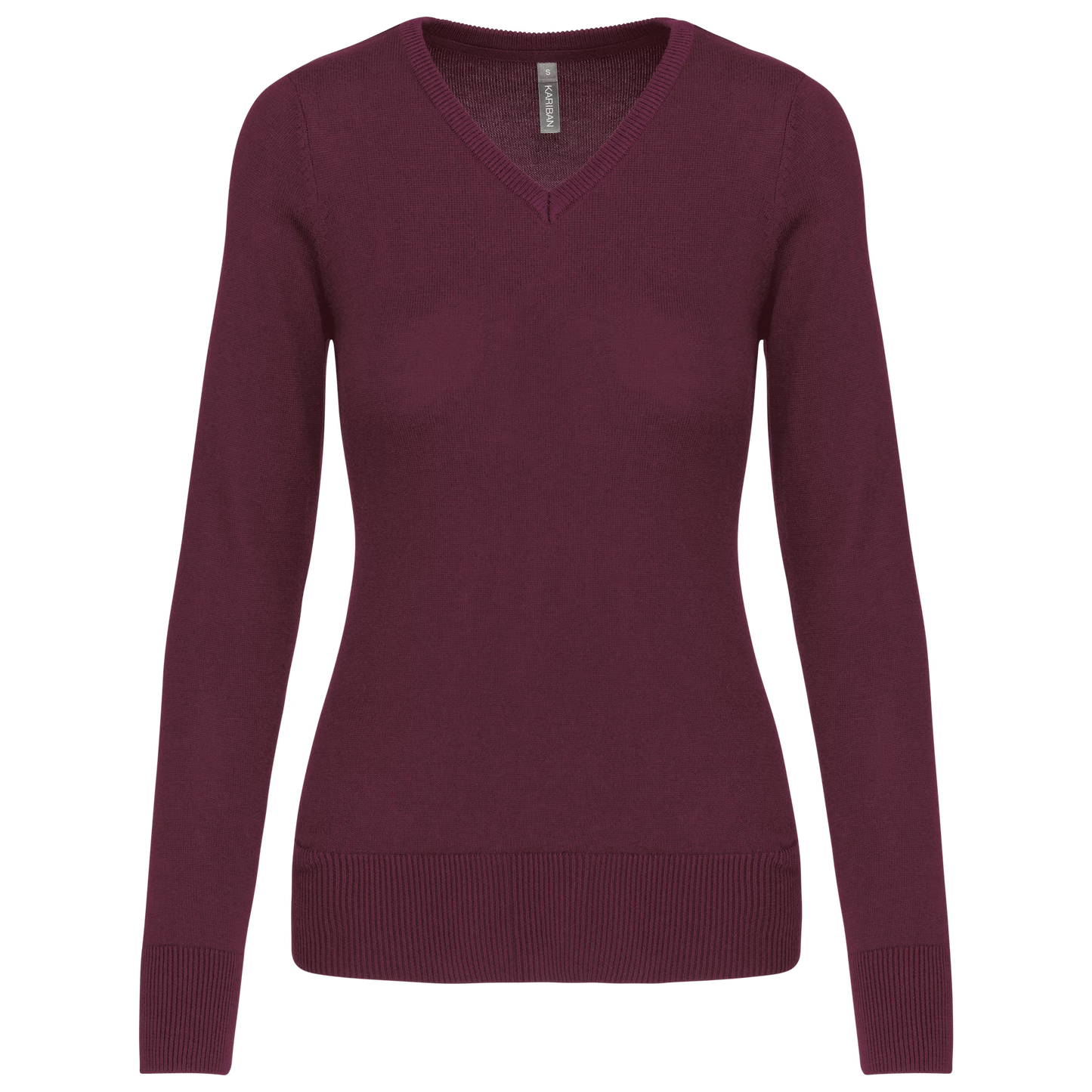 Jersey cuello de pico mujer