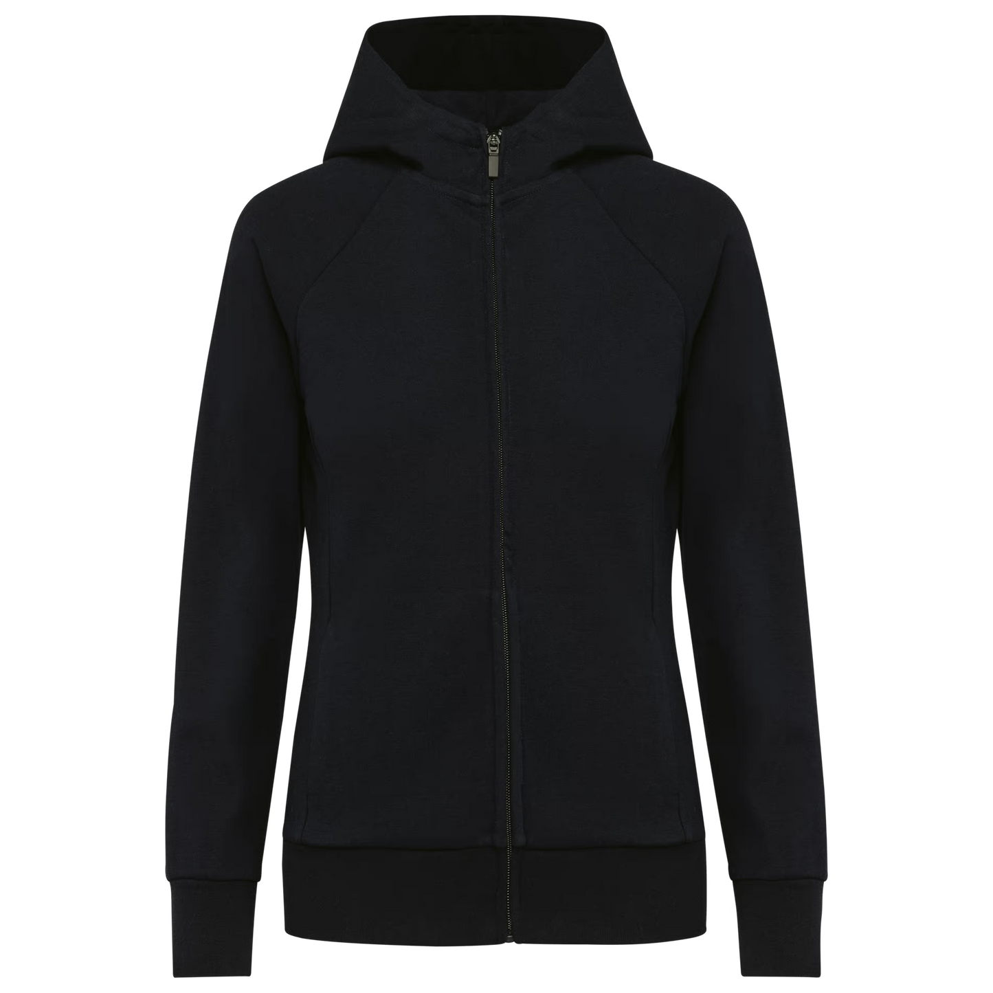 Chaqueta con cremallera y capucha mujer