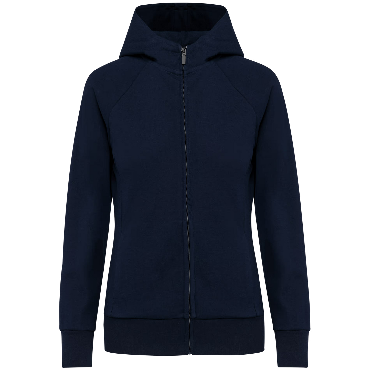 Chaqueta con cremallera y capucha mujer