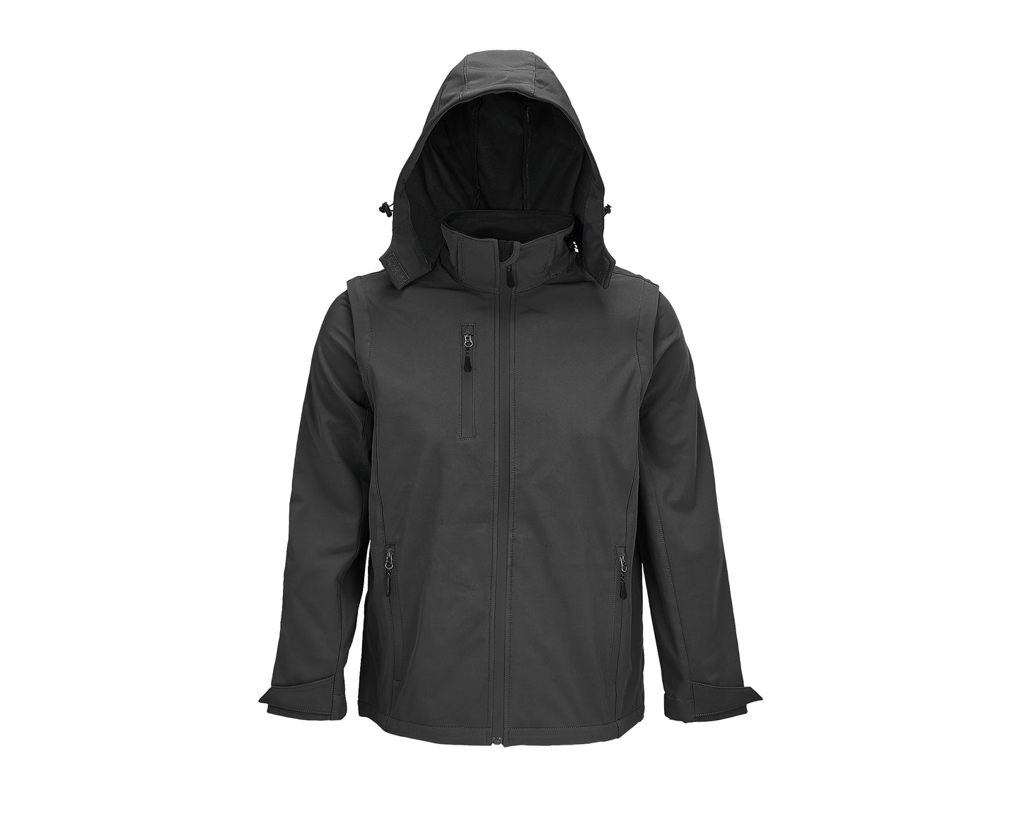 SOFTSHELL CON CAPUCHA Y MANGAS DESMONTABLES - SOL'S FALCON 3IN1