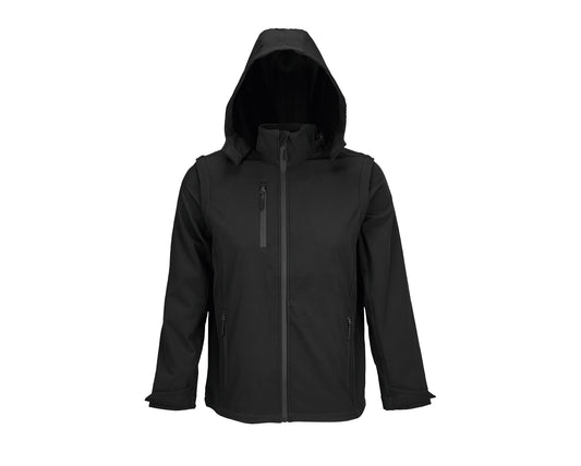 SOFTSHELL CON CAPUCHA Y MANGAS DESMONTABLES - SOL'S FALCON 3IN1